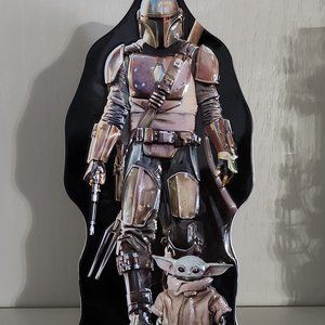 Star Wars The Mandalorian Action Figure Tin Storage Funbox Stash Box
